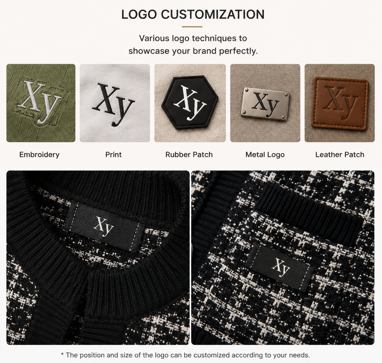 Logo technique customization board
